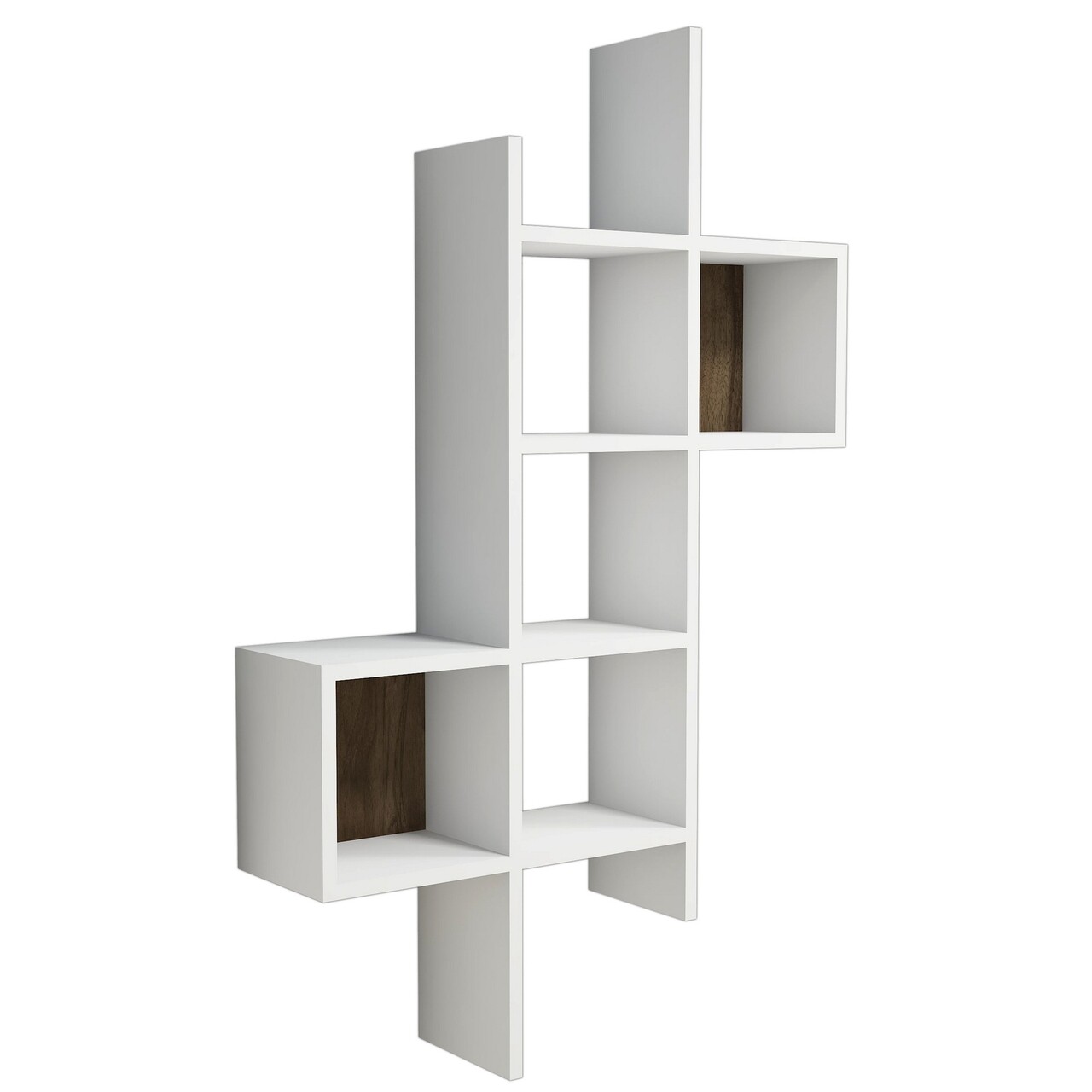 Raft pentru perete Keno, Puqa Design, 78,6x20x125 cm, alb