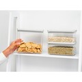 Set 3 recipiente depozitare, Brabantia, Tasty+, 2x1.5 L, 1x3.5 L, plastic, gri deschis