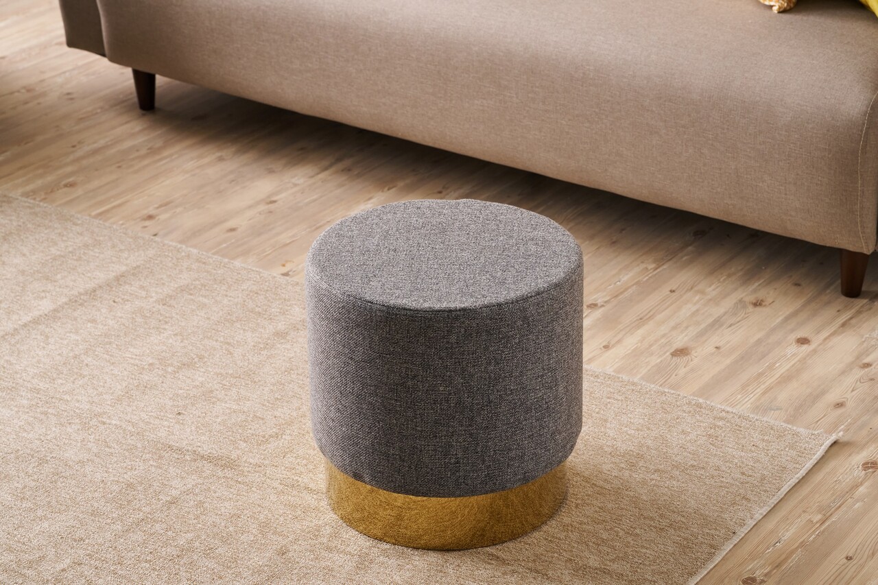 Taburet, Atelier del Sofa, 825BLC5119, Lemn, Antracit - view 2