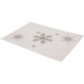 Suport farfurie Snowflakes, Ambition, 30x40 cm, poliester, alb