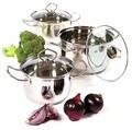 Oala cu capac Loremis, Ambition, 22 cm, 4.9 L, inox
