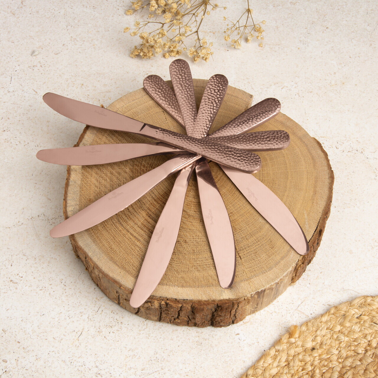 Set tacamuri 24 piese Berlinger Haus, I-Rose, inox, roz - imagine 6