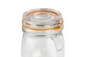 Borcan din sticla pentru depozitare, Vanora, 750 ml, transparent