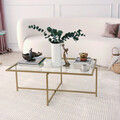 Masuta de cafea, Neostill, Sun S410, 94x35x64 cm, Auriu