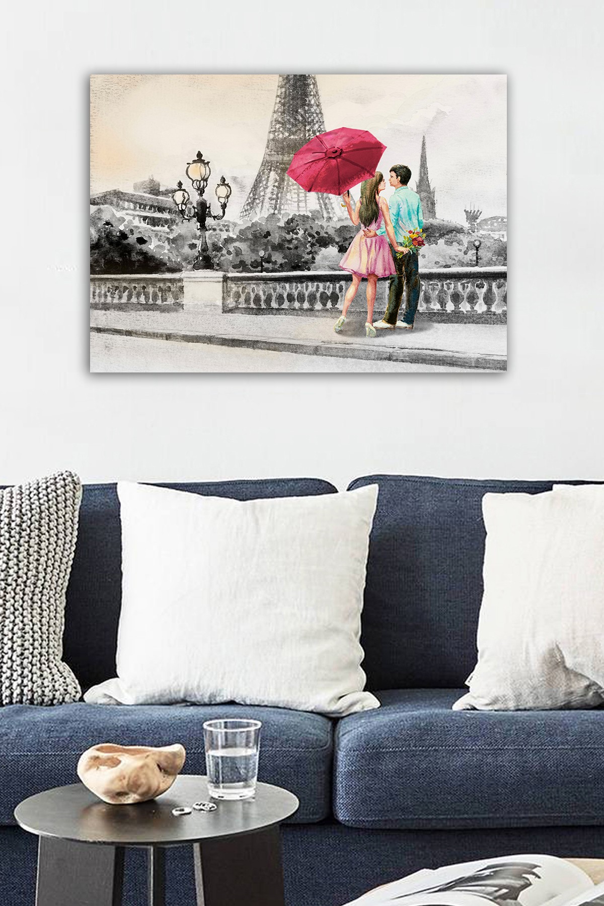Tablou decorativ, 21298479939-5070, Canvas, Rama din lemn (grosime 3 cm), Multicolor