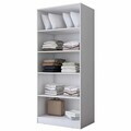 Dulap pentru haine, Hanah Home, BA297, 90x210x57.5 cm, Alb