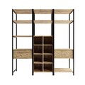 Dulap pentru haine, Lacivert, Trend Gardirop, 180 x 180 x 40 cm, pal melaminat, stejar