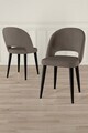 Set scaune (8 piese), Hanah Home, Pane, Cappuccino / Negru