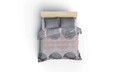 Lenjerie de pat dubla (DE), Leron - Grey, Cotton Box, Bumbac Ranforce