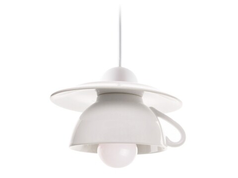 Pendul afternoon tea, deco republic, e27, 1x60w, ceramica, alb
