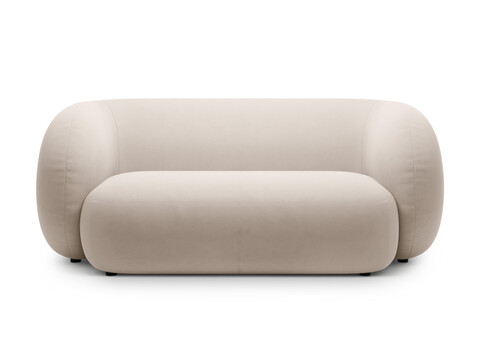 Canapea modulara 2 locuri, Kate, Micadoni, 183x99x76 cm, catifea, bej