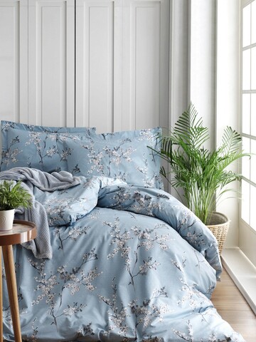 Lenjerie de pat pentru o persoana (FR), Chicory – Blue, Türkiz, Bumbac Ranforce mezoni.ro