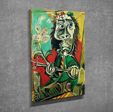 Tablou decorativ, dc318, canvas, lemn, multicolor