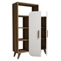 Dulap multifunctional Form, Hommy Craft, 90x32x132 cm, alb/maro