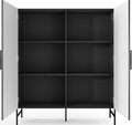Dulap multifunctional ELTAP, Raftt, 122x42x140 cm, PAL/MDF, negru