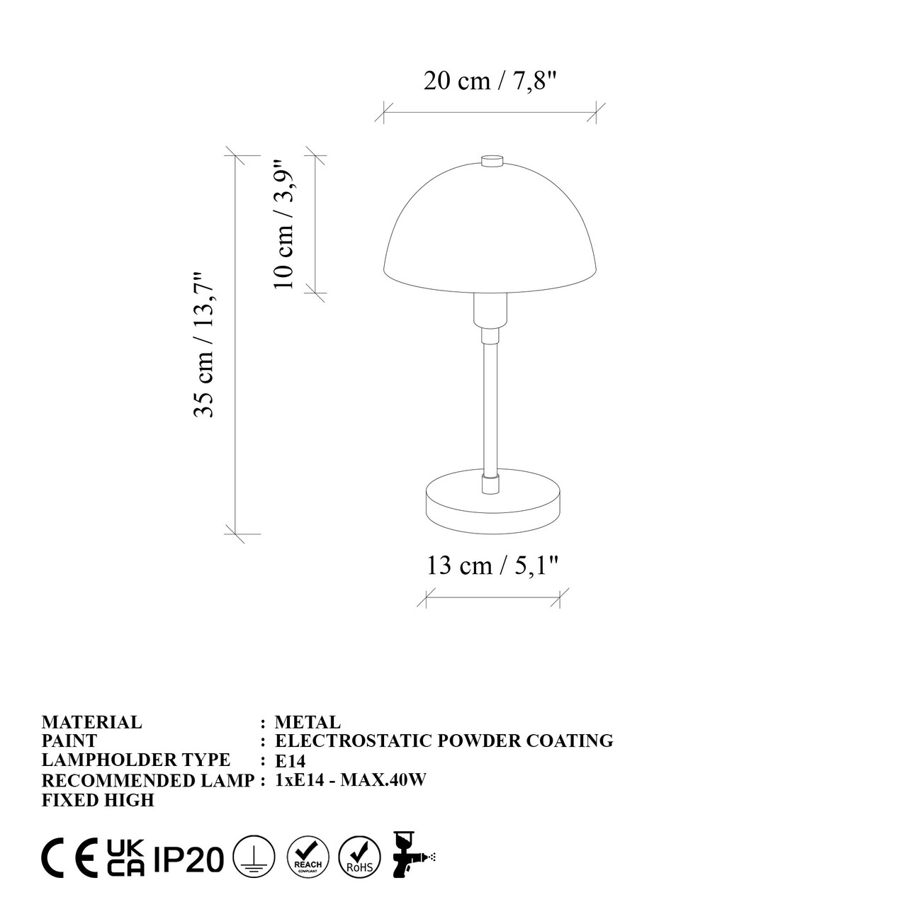 Lampa de masa, Opviq, 892OPV2222, Maro antichizat - imagine 8