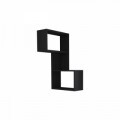 Raft pentru perete, Homitis, Part - Anthracite, 20x47x85.5 cm