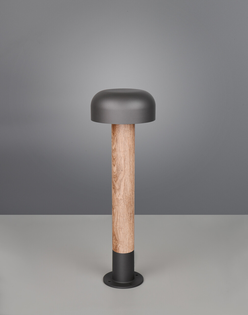 Lampadar de exterior Fraser, TRIO, 19x54 cm, 10W, 1x E27, aluminiu, gri/natur