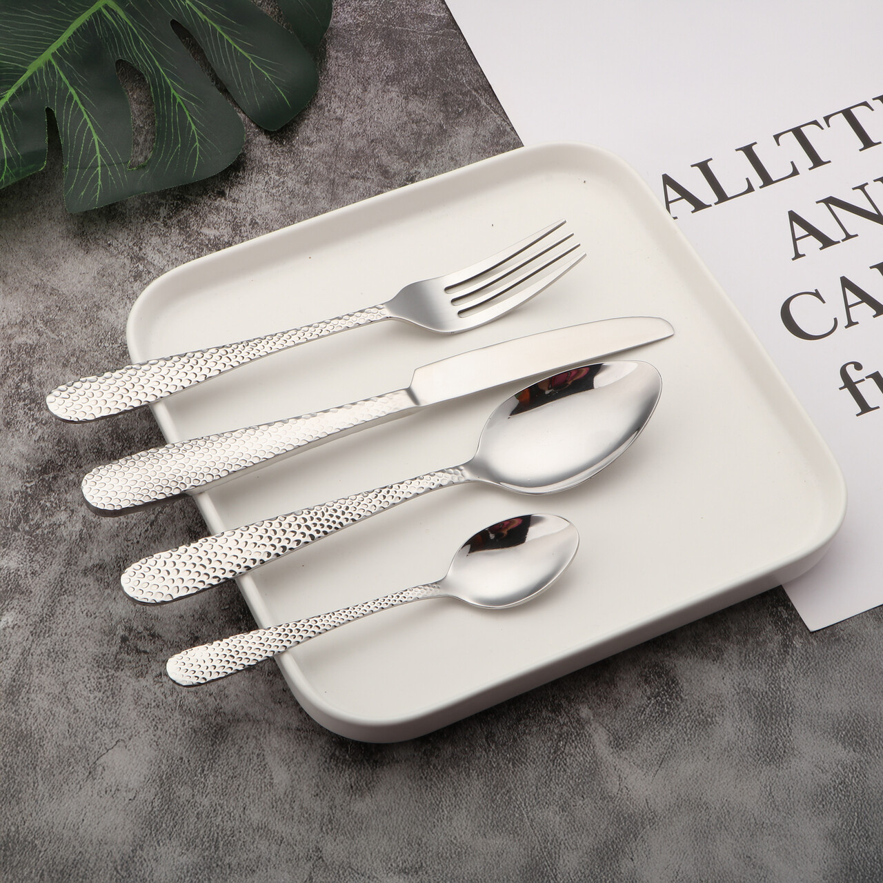 Set tacamuri 24 piese Pori, Ambition, inox, argintiu - imagine 6