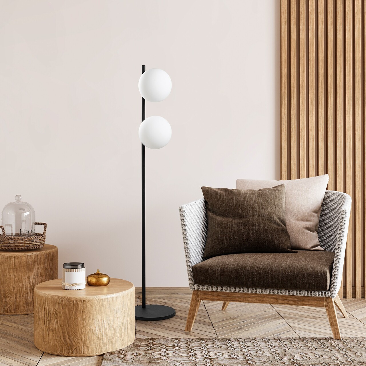 Lampadar, L'essentiel Maison, 521SHN2260, Negru