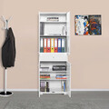 Dulap multifunctional, Adore, ADR-441-PP-1, 60x187x40 cm, PAL, Alb