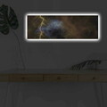 Tablou decorativ cu lumina LED, 3090İACTD-53, Canvas, 30 x 90 cm, Multicolor