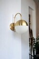Aplica de perete, Opviq, 846STL4120, Alb/Auriu