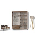 Dulap pentru haine, Comforty, Pasific Home Fuga, 180x216x60 cm, Maro