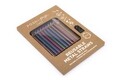 Set 10 paie metalice reutilizabile si 1 perie de curatat, Tri-Coastal Design, multicolor