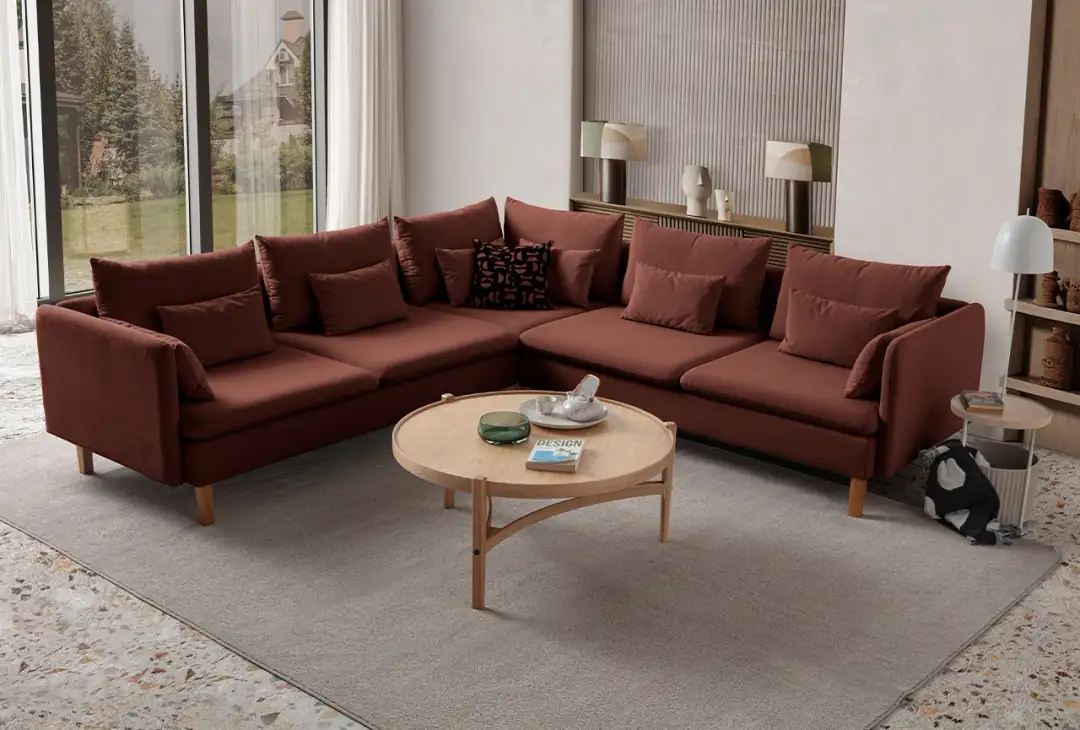 Coltar, Atelier del Sofa, 752EST1330, Frame: 70% HORNBEAM/30% MELAMINE COATED CHIPBOARD, Caramiziu