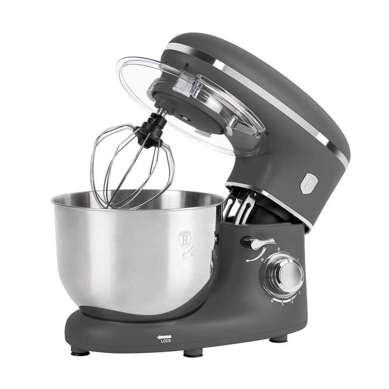 Robot de bucatarie Berlinger Haus, Anthracite, 1300W, inox/plastic, antracit mat/argintiu - imagine 3