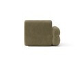 Modul canapea stanga 1 loc, Neo, Micadoni Home, 110x100x83 cm, tesatura Chenille, verde oliv deschis