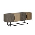 Comoda TV, Decortie, Tontini Bendir Dark, 140 x 55 x 37.5 cm, pal melaminat, multicolor