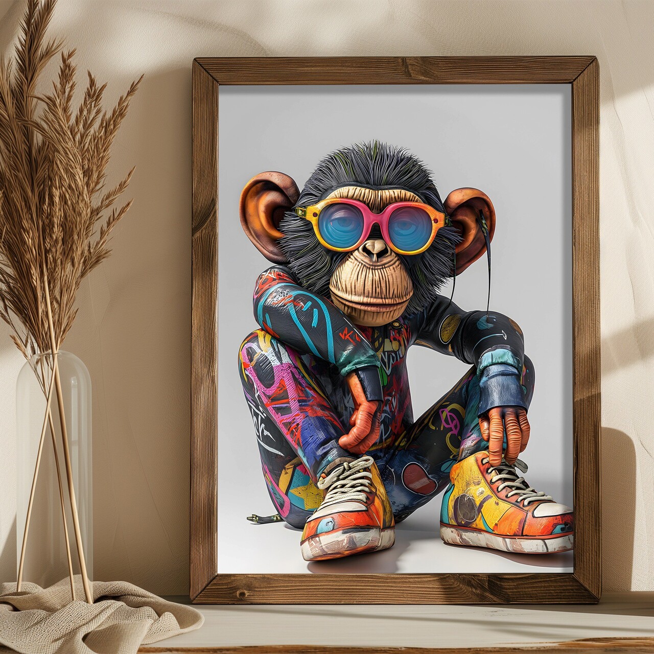 Tablou decorativ AI162 Cadru: 100% MOLID Multicolor