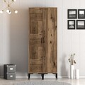 Dulap pentru haine, Hommy Craft, Kumsal PS, 80x47.5x201.4 cm, PAL, Maro