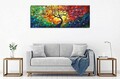Tablou decorativ, PC197, Canvas, Lemn, Multicolor