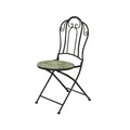 Scaun pentru gradina Palm leaf, Decoris, 39x46x92 cm, negru