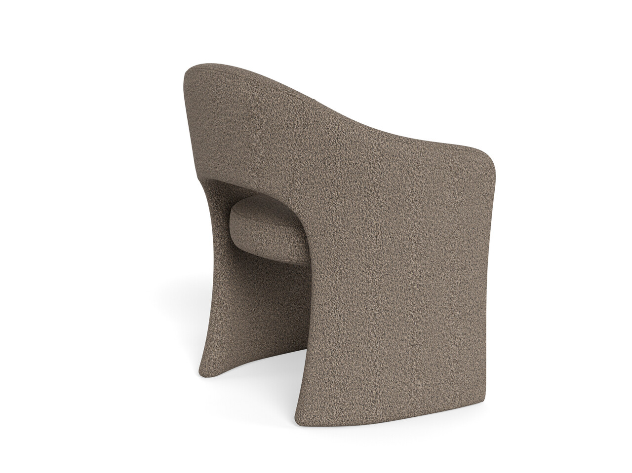 Scaun Tori, Actona, 64.5x56.5x80 cm, tesatura Boucle/otel, grej - view 5