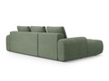 Coltar extensibil stanga 3 locuri, Linz, Cosmopolitan Design, 275x142x84 cm, tesatura structurata, verde oliv inchis
