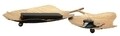 Platou decorativ Double Leaf, Mauro Ferretti, 39x38x3 cm, fier, auriu