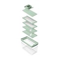 Mandolina legume si fructe 4 in 1, Brabantia, Tasty+, 22x11x10.5 cm, plastic, verde jad