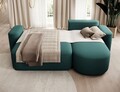 Coltar extensibil dreapta 4 locuri ELTAP, Aurumm, 285x180x92 cm, lemn/poliester, verde inchis