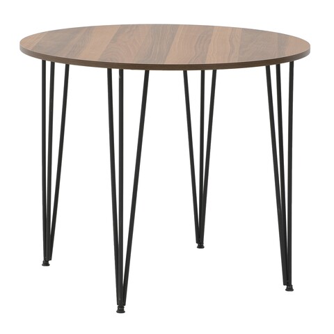 Masa Natural Black, InArt, 90x76 cm, fier/PAL melaminat