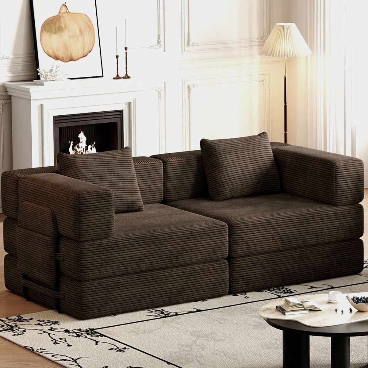 Canapea extensibila 3 locuri, Atelier del Sofa, 326NYR1157, Maro