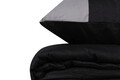 Lenjerie de pat dubla Super King (EU) (IT), Plain - Black, Grey, Cutie de bumbac, Bumbac Ranforce