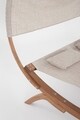 Sezlong tip pat dublu cu umbrela 2 locuri Noes, Bizzotto, 180 x 196 x 165 cm, lemn de larice/textilena 1x1