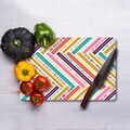 Tocător de sticlă, Hermia, 400FLR1313, Curățare ușoară, Multicolor