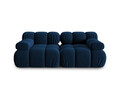 Canapea modulara 2 locuri, Bellis-51, Micadoni Home, 188x94x70 cm, catifea, albastru regal