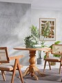 Set masă și scaune (4 piese), Fairfax, Roma, Natural