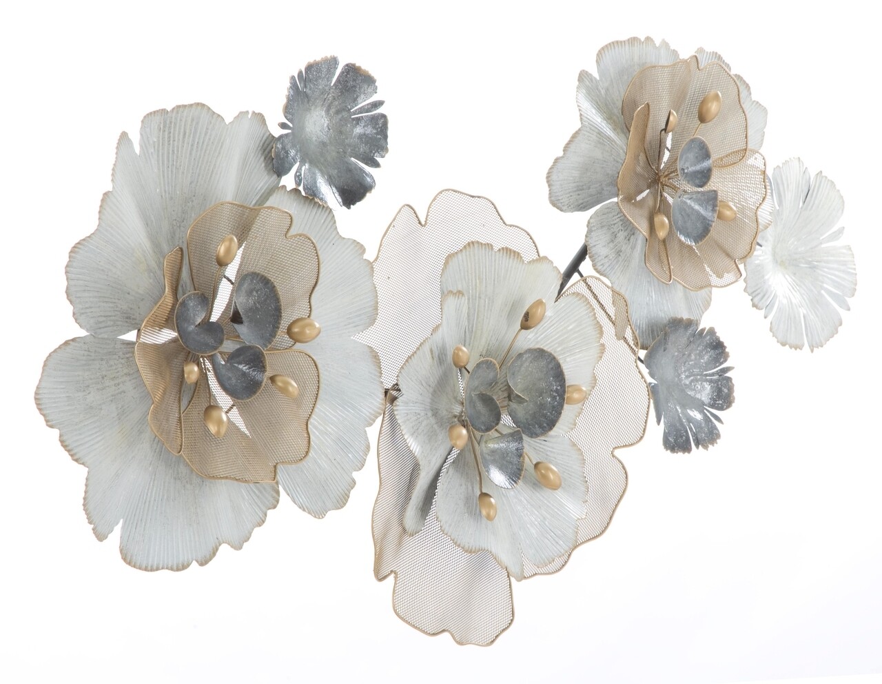 Decoratiune de perete 3D Flowery, Mauro Ferretti, 60x119 cm, fier - 1 | YEO